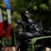 A camouflaged special forces member attends the traditional Bastille day military parade on the Champs-Elysees in Paris, France, July 14, 2017. REUTERS/Stephane Mahe