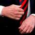 The imprint of French President Emmanuel Macron's thumb can be seen across the back of U.S. President Donald Trump's hand after they shook hands during a bilateral meeting at the G7 Summit in in Charlevoix, Quebec, Canada, June 8, 2018.