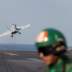 An EA-18E Super Hornet is catapulted off from the flight deck of the aircraft carrier USS Abraham Lincoln (CVN 72) in the Gulf, November 23, 2019. REUTERS/Hamad I Mohammed