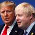 FILE PHOTO: Britain's Prime Minister Boris Johnson welcomes U.S. President Donald Trump at the NATO leaders summit in Watford, Britain December 4, 2019. REUTERS/Peter Nicholls/File Photo