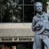 FILE PHOTO: The statue of a scout stands in the entrance to the Boy Scouts of America headquarters in Irving, Texas, February 5, 2013. REUTERS/Tim Sharp/File Photo