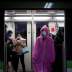 A woman wearing face mask is seen on a subway as the country is hit by an outbreak of the novel coronavirus, in Shanghai, China March 2, 2020. REUTERS/Aly Song