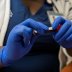 A healthcare professional takes blood to test for antibodies at Mt. Sinai Hospital as the spread of the coronavirus disease (COVID-19) continues in the Manhattan borough of New York City, U.S., April 25, 2020. REUTERS/Lucas Jackson