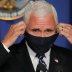 U.S. Vice President Mike Pence takes off his protective face mask to speak as he leads a White House coronavirus disease (COVID-19) task force briefing at the U.S. Education Department in Washington, U.S., July 8, 2020. REUTERS/Carlos Barria