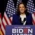 Democratic vice presidential candidate Senator Kamala Harris speaks at a campaign event, on her first joint appearance with presidential candidate and former Vice President Joe Biden after being named by Biden as his running mate, at Alexis Dupont High Sc