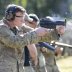 A student assigned to the U. S. Army John F. Kennedy Special Warfare Center and School who is in the Special Forces Weapons Sergeant Course fires an MP5K submachine gun during weapons training at Fort Bragg, North Carolina May 12, 2020. 