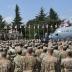 U.S. Vice President Mike Pence delivers a speech during a meeting with U.S. troops taking part in NATO led joint military exercises Noble Partner 2017 at the Vaziani military base near Tbilisi, Georgia August 1, 2017. REUTERS/Irakli Gedenidze