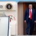 U.S. President Donald Trump and first lady Melania Trump arrive aboard Air Force One ahead of the NATO Summit, at Brussels Military Airport in Melsbroek, Belgium July 10, 2018. REUTERS/Francois Lenoir TPX IMAGES OF THE DAY
