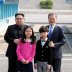 FILE PHOTO : South Korean President Moon Jae-in and North Korean leader Kim Jong Un attend a welcoming ceremony in the truce village of Panmunjom inside the demilitarized zone separating the two Koreas, South Korea, April 27, 2018. Korea Summit Press Pool