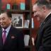 U.S. Secretary of State Mike Pompeo escorts Vice Chairman of the North Korean Workers' Party Committee Kim Yong Chol, North Korea's lead negotiator in nuclear diplomacy with the United States, into talks aimed at clearing the way for a second U.S.-North K