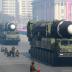 Intercontinental ballistic missiles are seen at a grand military parade celebrating the 70th founding anniversary of the Korean People's Army at the Kim Il Sung Square in Pyongyang, in this photo released by North Korea's Korean Central News Agency (KCNA)