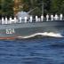 A Russian warship sails along the Neva River during the Navy Day parade in St Petersburg, Russia, July 29, 2018. REUTERS/Anton Vaganov