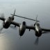  OVER VIRGINIA -- Steve Hinton flies "Glacier Girl," a P-38 Lightning dug out from 268 feet of ice in eastern Greenland in 1992. The aircraft was part of a heritage flight during an air show at Langley Air Force Base, Va., on May 21, 2004.