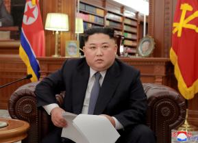 FILE PHOTO - North Korean leader Kim Jong Un poses for photos in Pyongyang in this January 1, 2019 photo released by North Korea's Korean Central News Agency (KCNA). KCNA/via REUTERS/File Photo ATTENTION EDITORS - THIS IMAGE WAS PROVIDED BY A THIRD PARTY.