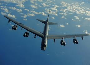 Air Force B-52 Stratofortress from the 20th Expeditionary Bomb Squadron, Barksdale Air Force Base, La., flies a mission in support of Rim of the Pacific (RIMPAC) 2010 over the Pacific Ocean July 10, 2010.
